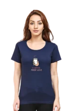 Classic Female Half Sleeve Round Neck Tops