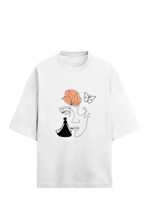 Printed Oversized T shirt​ for Womens