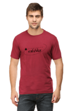 Fancy Round Neck Half Sleeve T-Shart For Meal