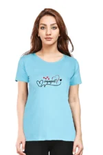 Beautiful Round Neck Half Sleeve Classic Top for Women