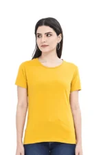 Beautiful Round Neck Half Sleeve Classic T-sharts For Women