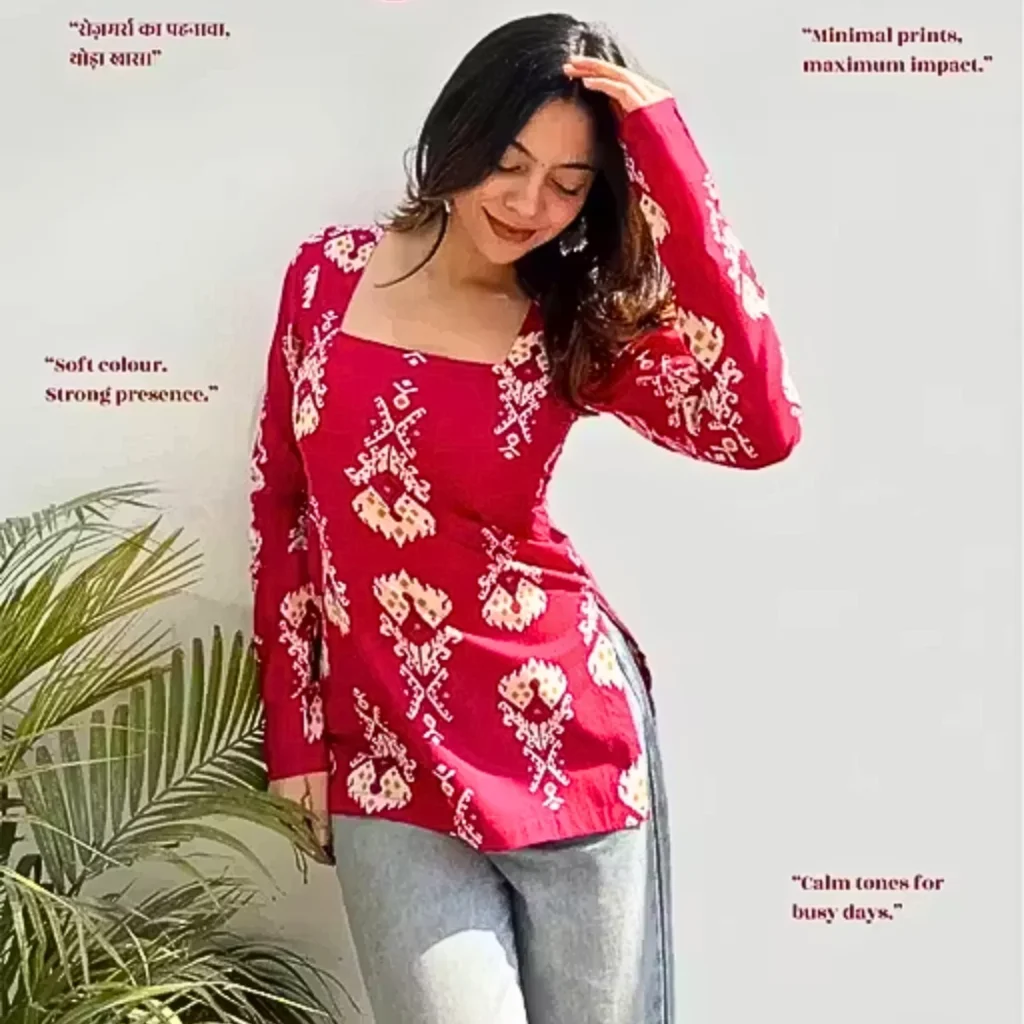 Beautiful trendy hot short kurti