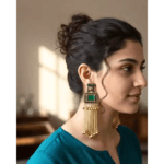 Antique Gold Plated Long Dangler Earrings for Women & Girls - Image 2